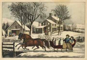 Mañana de invierno en el campo, 1873